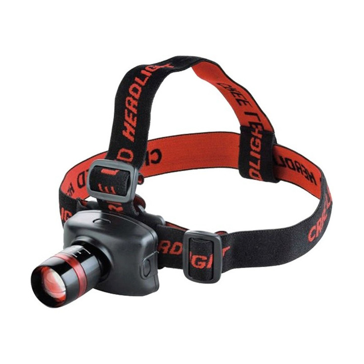 LED fejlámpa, 3 W, cseppálló, 3 funkciós