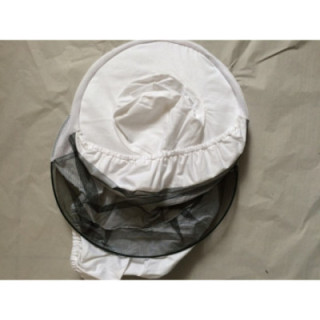 Karkivágásos méhészkalap, vászonból