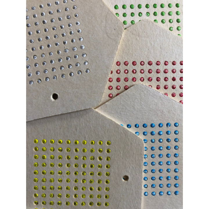 Anyajelölő szett/számozott korongokkal