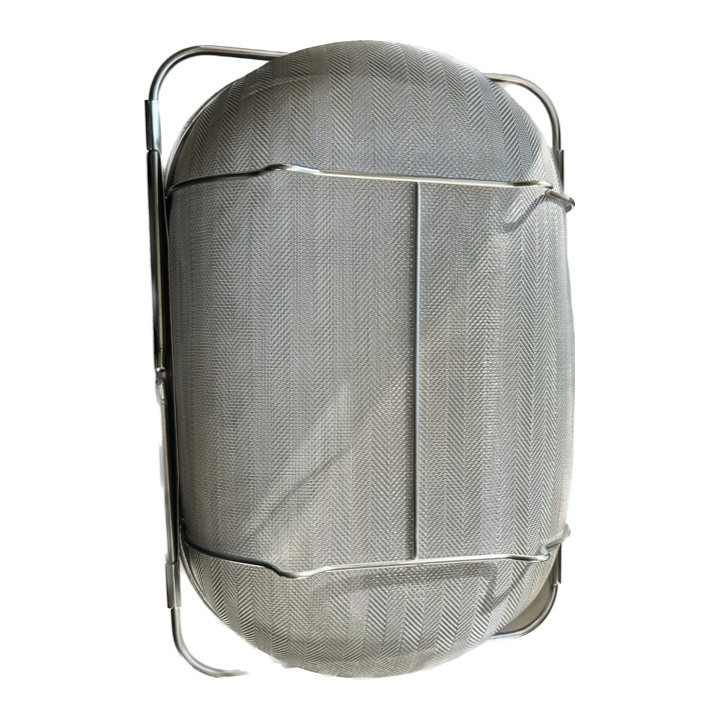 Dupla szűrő ovális INOX