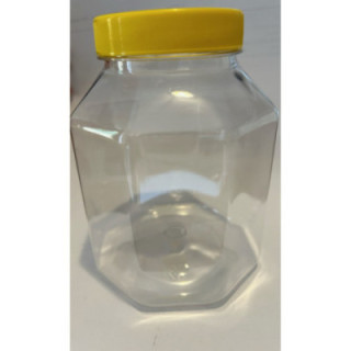 8 szögletű műanyag flakon 1kg