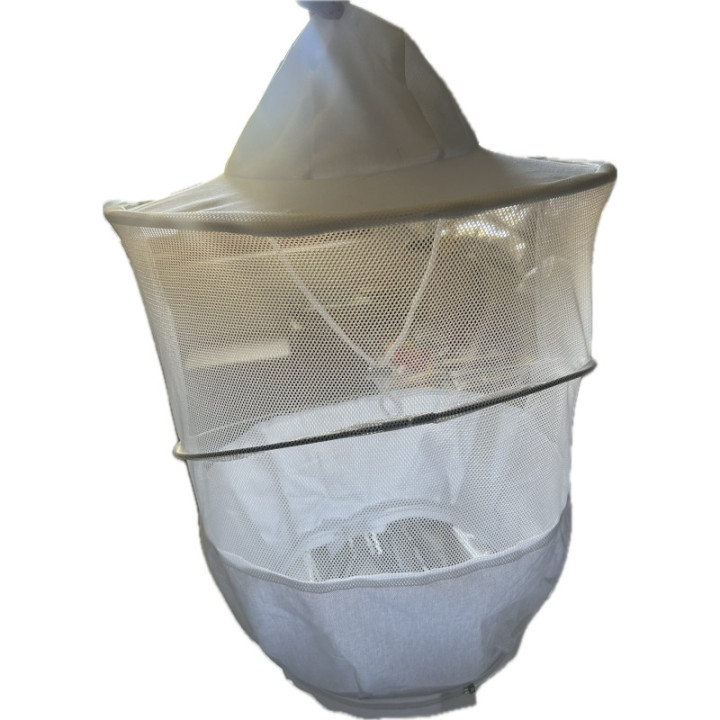 Méhészkalap cipzáros , felvarrható