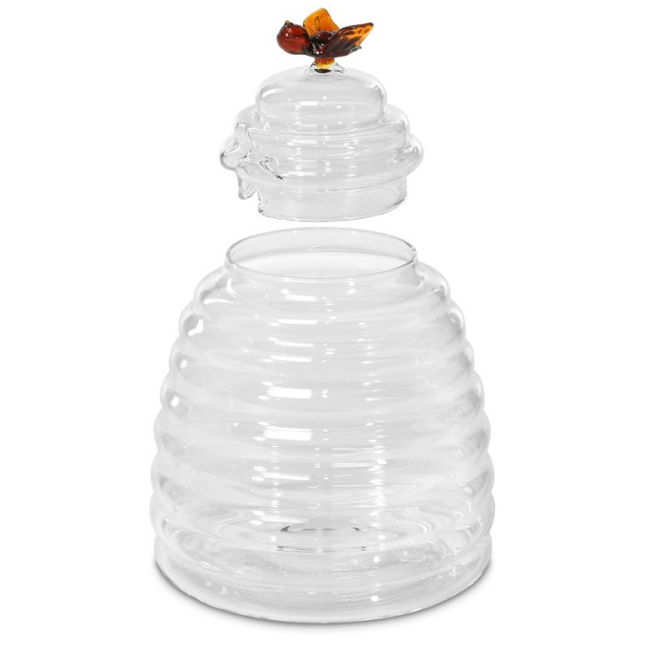 Rütli® Üvegből készült mézes tégely mézfogóval