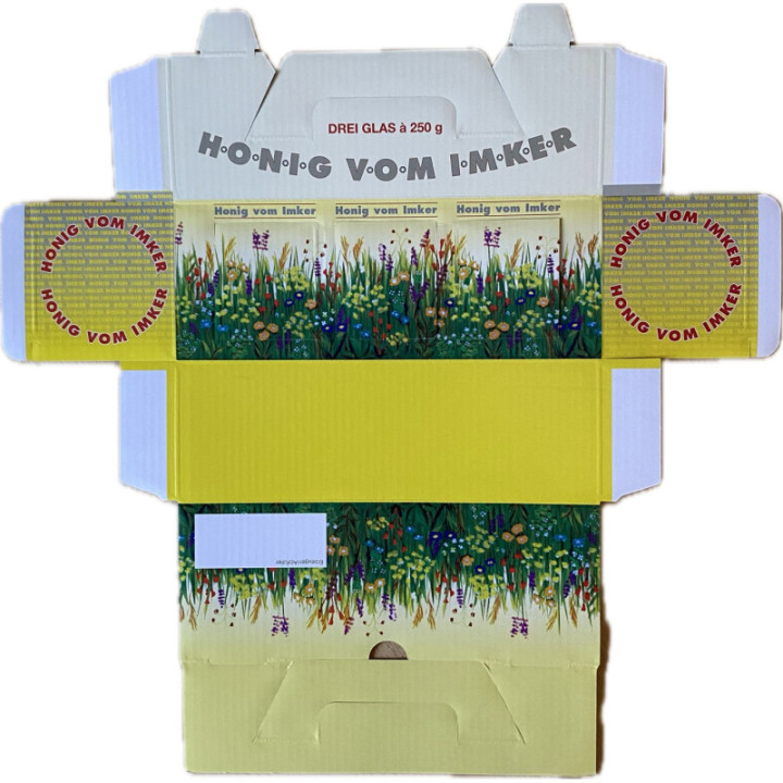 Ajándékdoboz "Virágosrét" 3 x 250 g