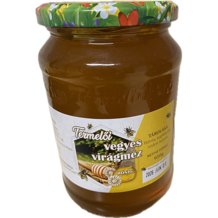 Termelői vegyes virágméz 1 kg