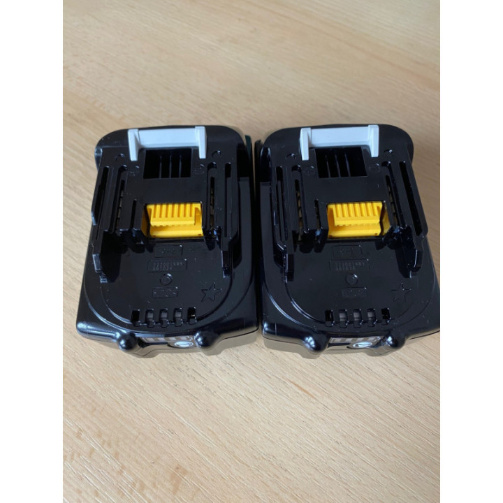 2 db Makita BL1860B Li-ion akkumulátor 18V LXT 6,0Ah kapacitás kijelzővel BULK