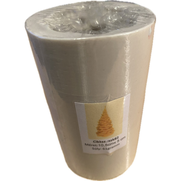 Fenyőfa szilikon gyertyaöntő forma 61g