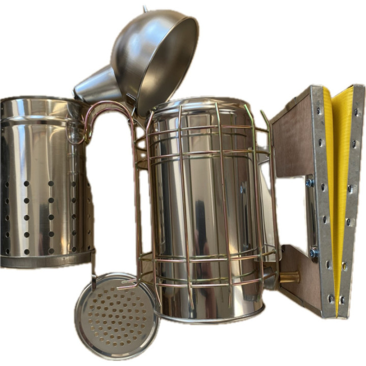 Rozsdamentes füstölő rostélyos, plusz kivehető betéttel Ø 10 cm