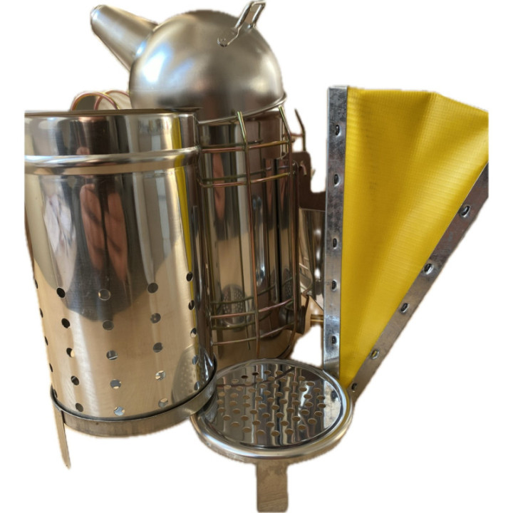 Rozsdamentes füstölő rostélyos, plusz kivehető betéttel Ø 10 cm