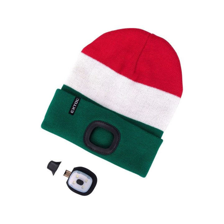 Kötött Sapka Beépített LED Homloklámpával