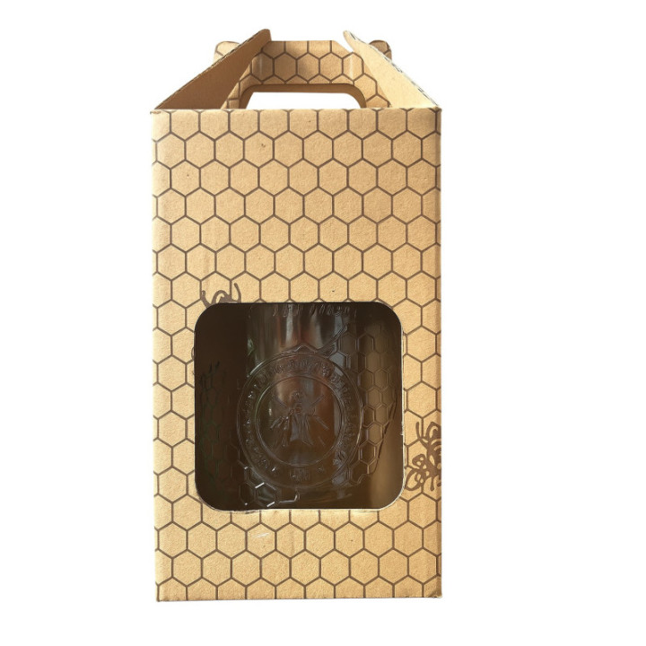 Méhsejtmintás díszdoboz (1x720ml)