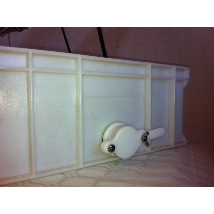 Fedelező láda, fedelező állvánnyal, rozsdamentes betéttel