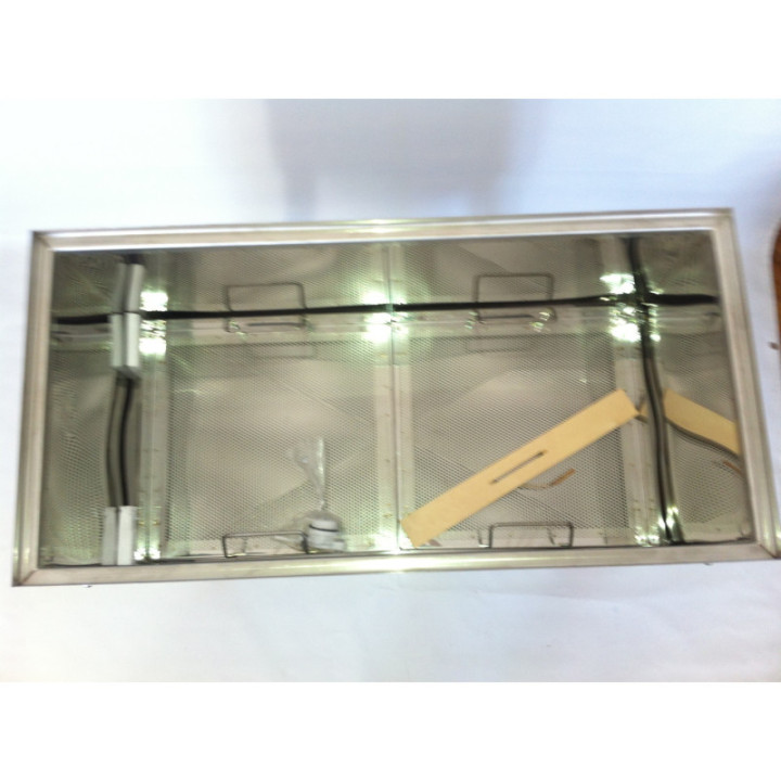 Rozsdamentes nagy fedelező kád