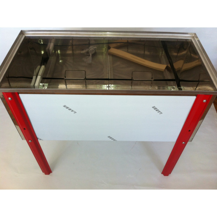 Rozsdamentes nagy fedelező kád