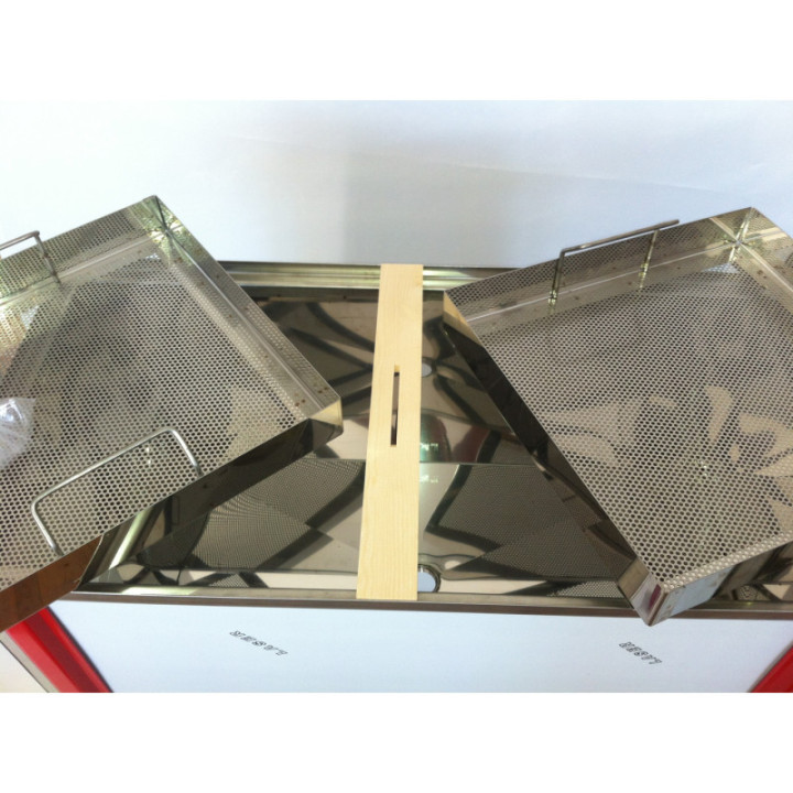 Rozsdamentes nagy fedelező kád