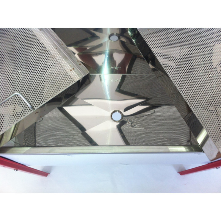 Rozsdamentes nagy fedelező kád