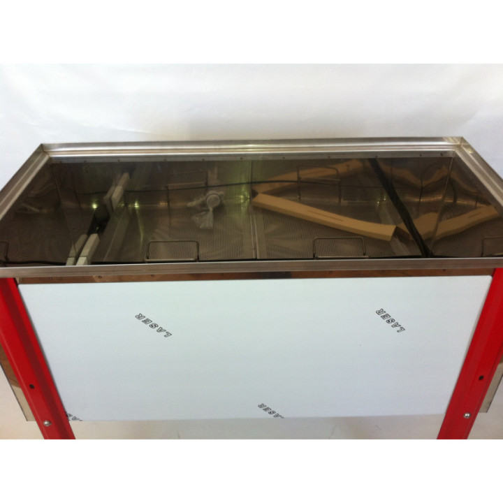 Rozsdamentes nagy fedelező kád