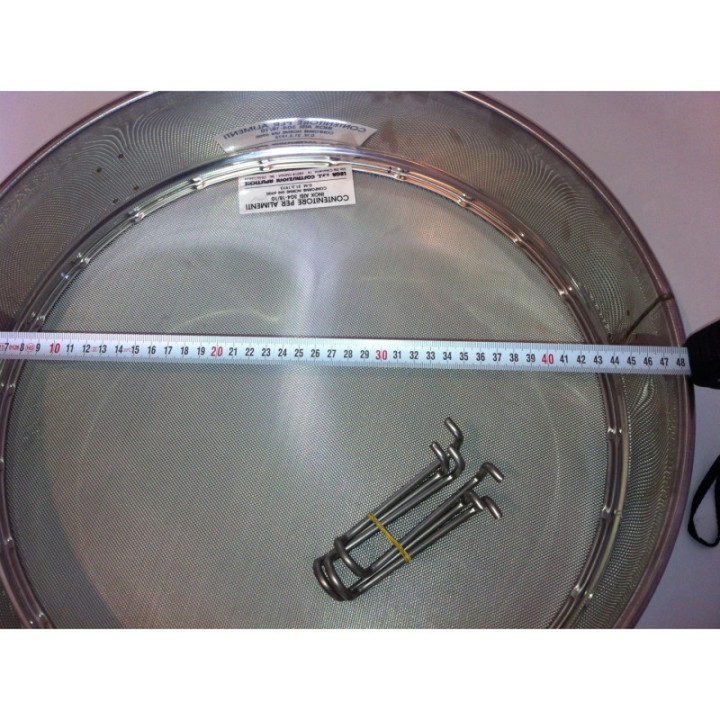 Rozsdamentes acél szűrő max. Q570 mm