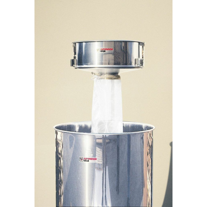 Tölcsér rozsdamentes, hálós szűrő 275 mikron