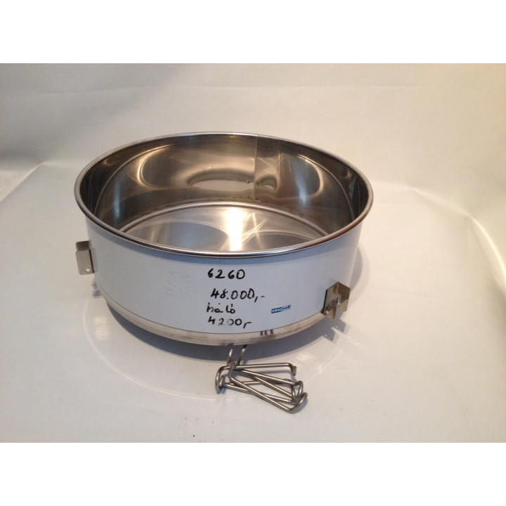 Tölcsér rozsdamentes, hálós szűrő 275 mikron