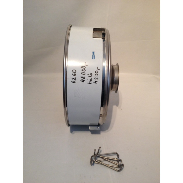 Tölcsér rozsdamentes, hálós szűrő 275 mikron